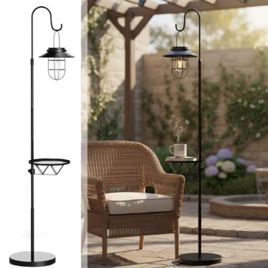 Outdoor Lighting Lamp - 태양광 플로어 램프 겸 테이블, 60인치