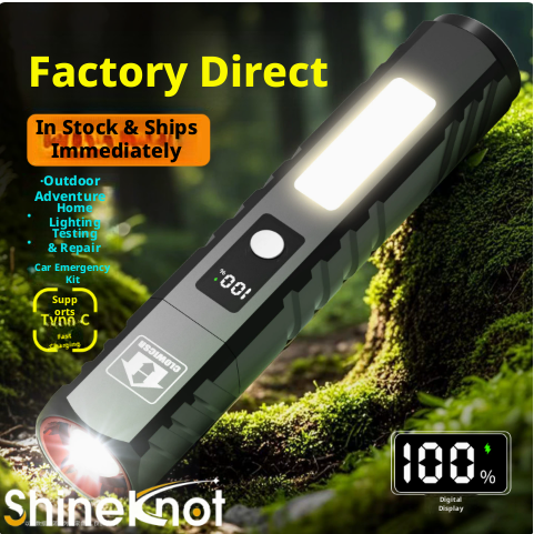 Outdoor Lighting The Range - SHINEKNOT 손전등 강력한 조명 충전식 야외용