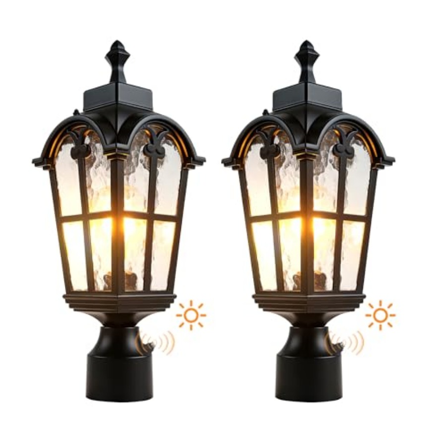 Outdoor Lighting Lamp - 센서 야외 기둥 조명 방수 기둥