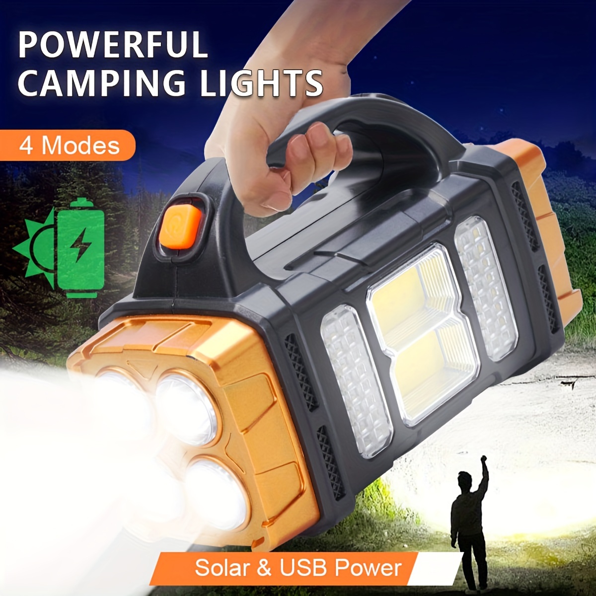 Outdoor Lighting Diy - 새로운 업그레이드 충전식 고출력 태양광 LED