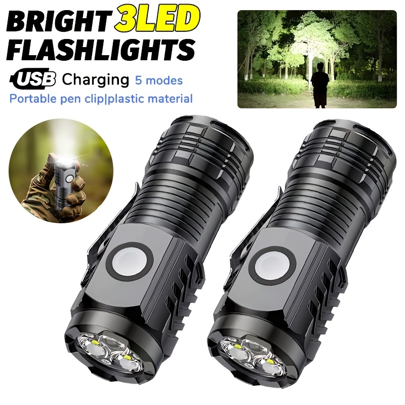 Outdoor Lighting Diy - 휴대용 미니 LED 손전등 강력한 손가락