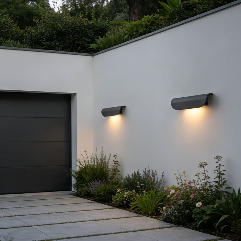 Outdoor Lighting For Store - 시멘트 프로스티드 스톤 타일 벽등, 빌라