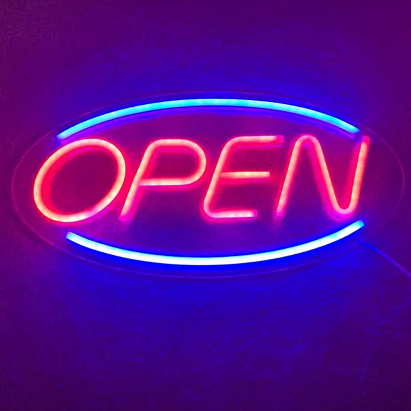 Outdoor Lighting For Store - OPEN LED 네온사인, USB 네온사인, 침실