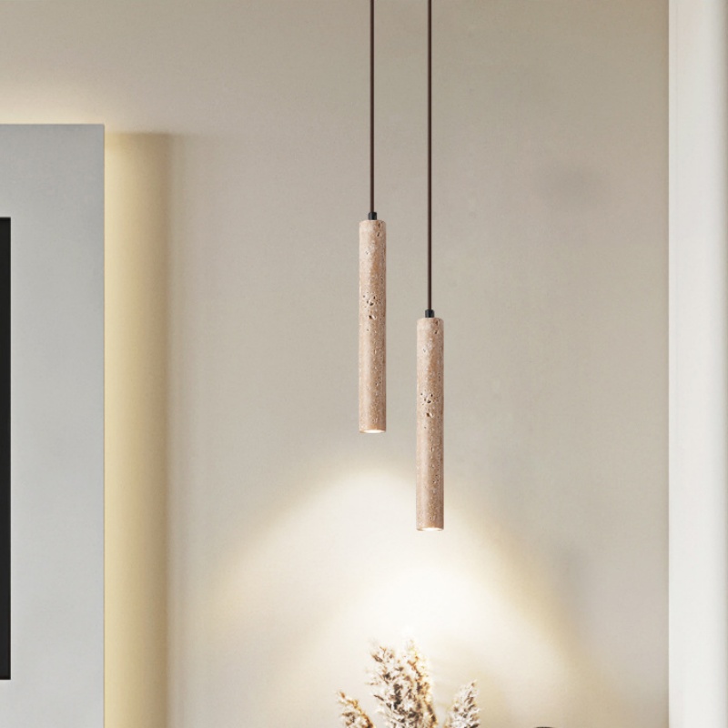 Outdoor Lighting Pendant - 창의적인 개성 노란색 동굴 돌 펜던트
