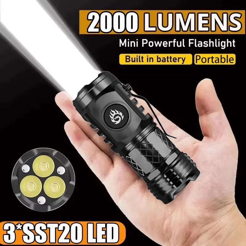 Outdoor Lighting Diy - 고출력 전술 플래시 라이트 3LED 미니