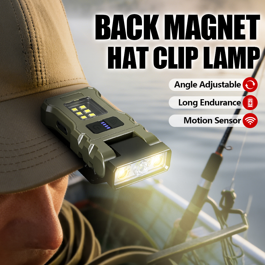 Outdoor Lighting Diy - 400LM USB C 헤드램프, 자석 클립온