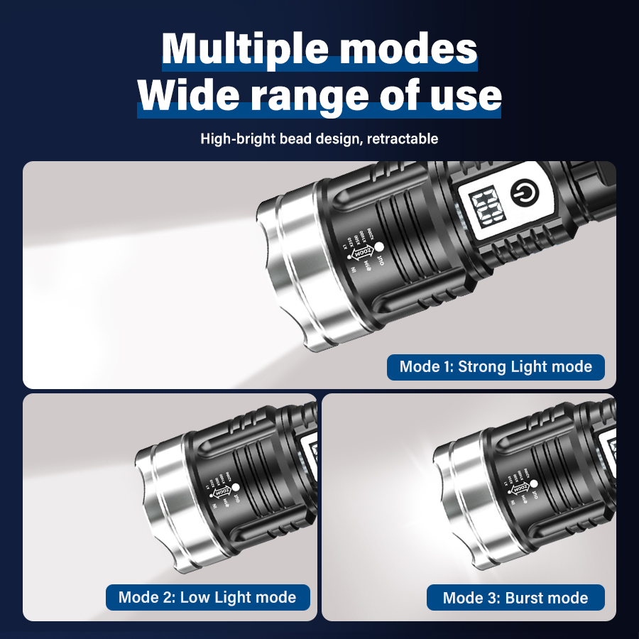 고출력 200000LM LED 손전등 내장 배터리 타입 - Outdoor Lighting Battery Operated 리뷰 및 가격