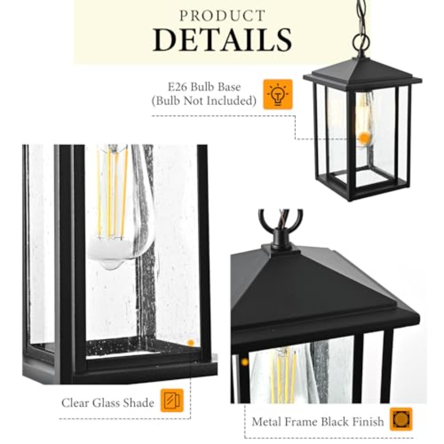 야외용 펜던트 조명, 파티오 샹들리에, 현관, 앞마당용 - Outdoor Lighting Pendant 리뷰 및 가격