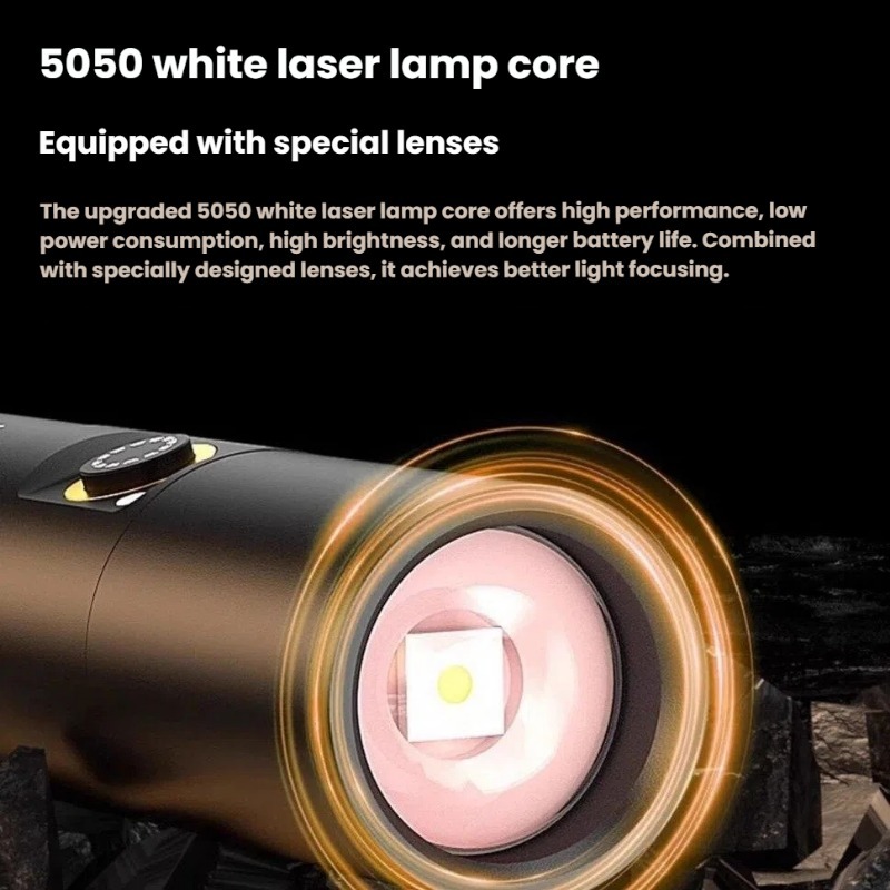 강력한 조명 LED 손전등 Type-C 충전 텔레스코픽 - Outdoor Lighting Diy 리뷰 및 가격