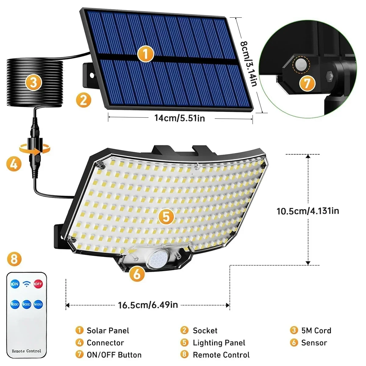234LED 태양광 야외 조명 모션 센서 슈퍼 브라이트 - Outdoor Lighting Lamp 리뷰 및 가격
