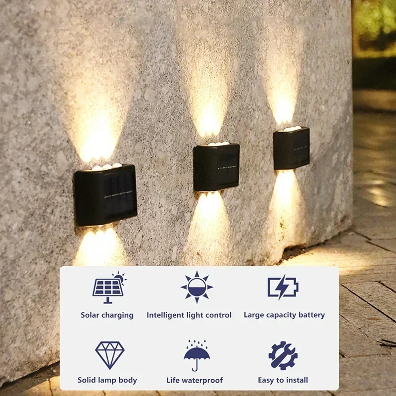 COB 태양광 벽등, 방수 야외 조명, 위아래 볼록 렌 - Outdoor Lighting Lamp 리뷰 및 가격
