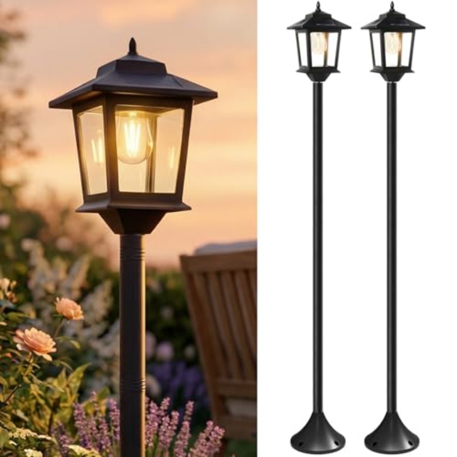 야외용 태양광 기둥 조명, 2개입 63인치 황혼에서 새 - Outdoor Lighting Lamp 리뷰 및 가격