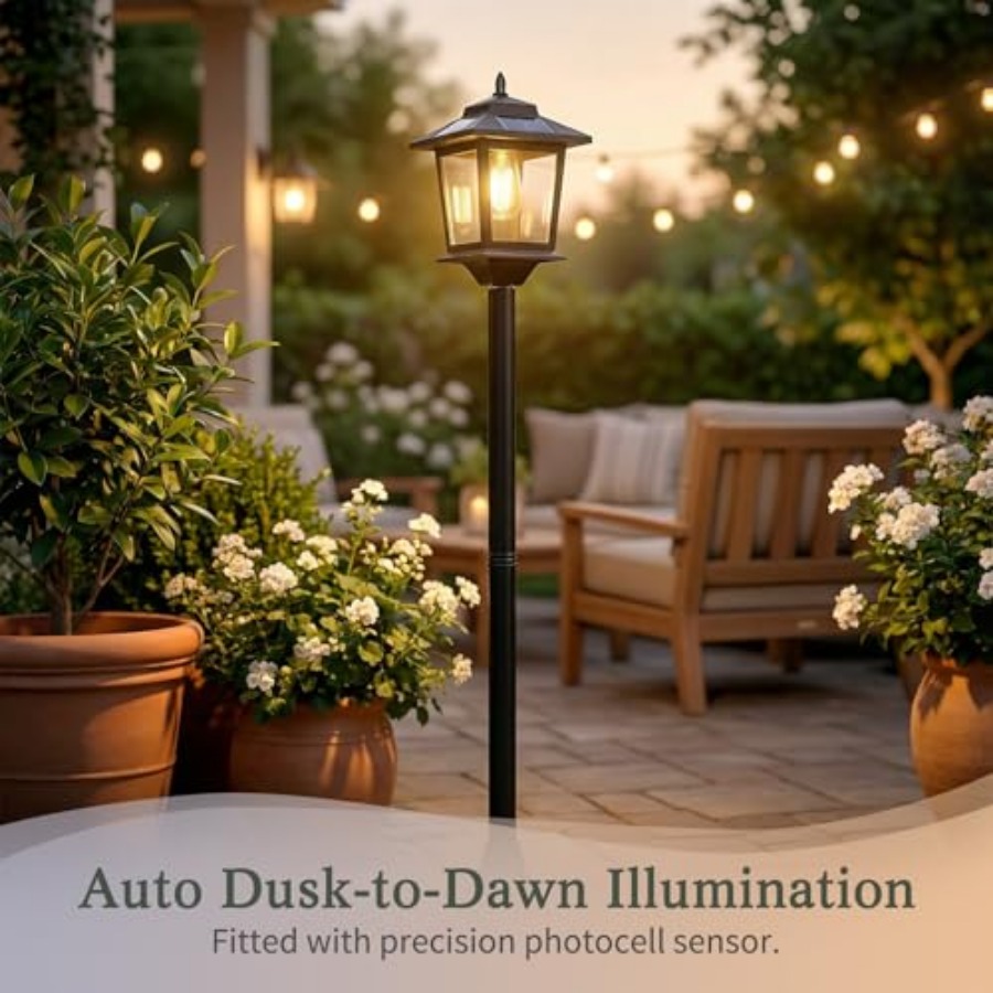 야외용 태양광 기둥 조명, 2개입 63인치 황혼에서 새 - Outdoor Lighting Lamp 리뷰 및 가격