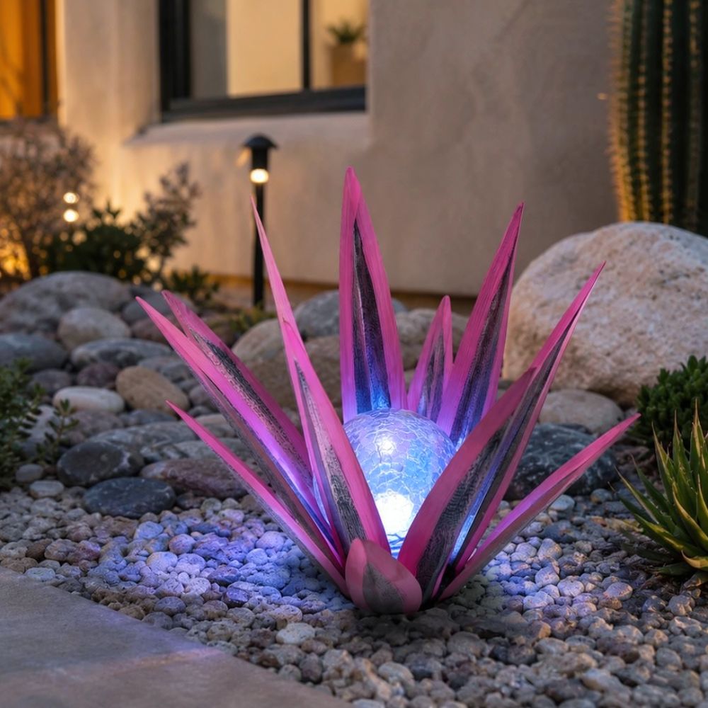 인공 아가베 모양의 태양광 정원 장식 조명, 방수 기능 - Outdoor Lighting Unique 리뷰 및 가격