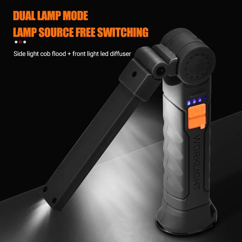 자석 및 후크가 있는 충전식 LED 손전등 작업등, 작 - Outdoor Lighting Diy 리뷰 및 가격