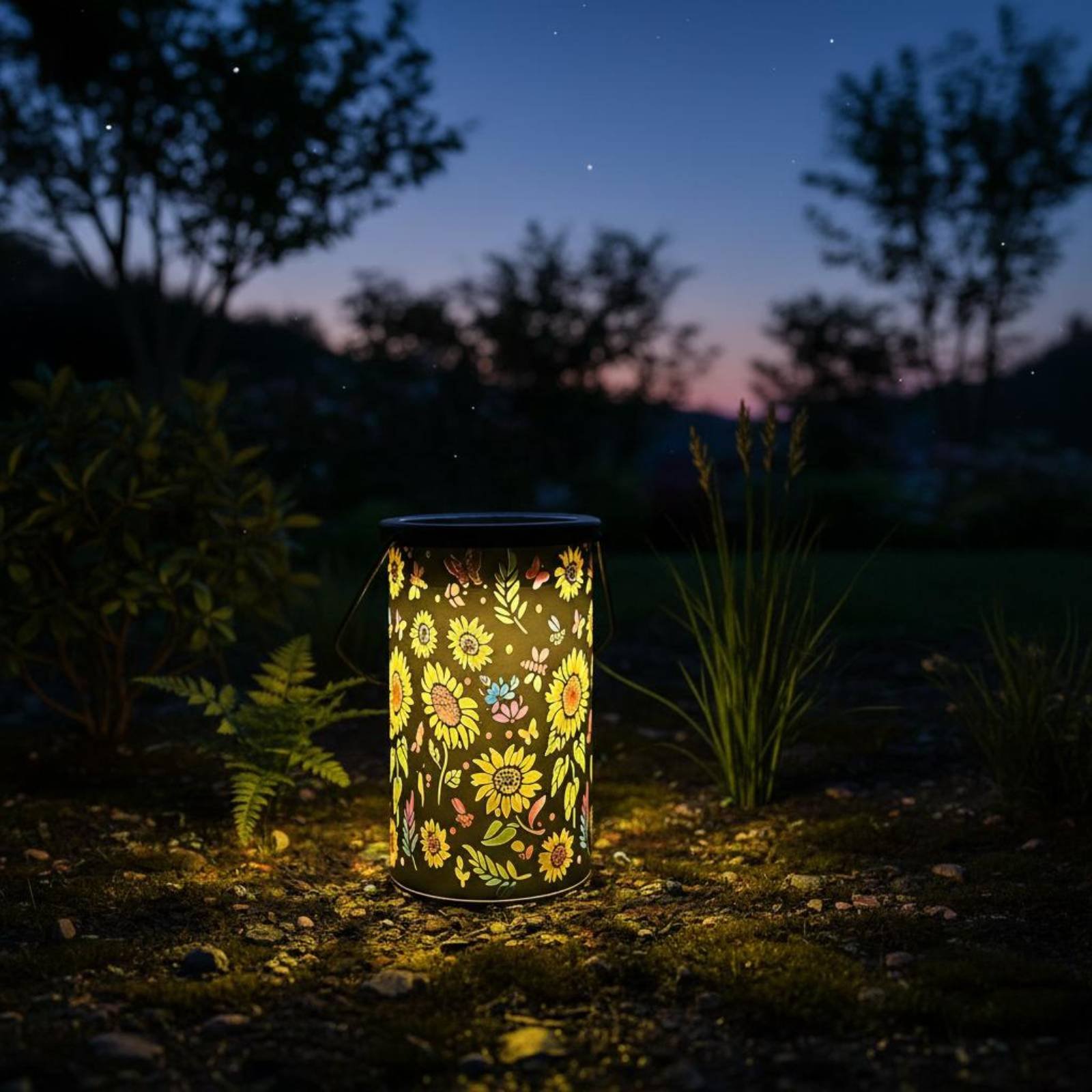 꽃무늬 랜턴 빈티지 디자인 걸이형 태양광 랜턴 에칭 태 - Outdoor Lighting And Landscape 리뷰 및 가격