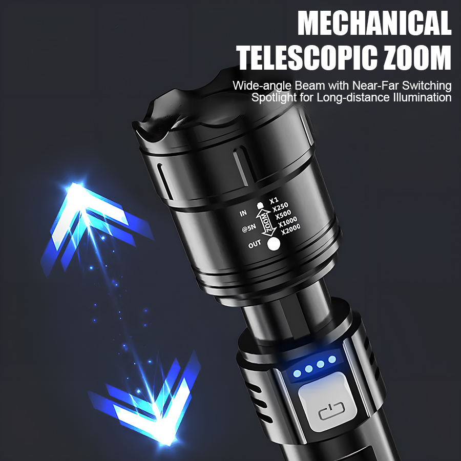 고출력 P50 LED 손전등 USB 충전식 줌 핸드헬드 - Outdoor Lighting Bollards 리뷰 및 가격