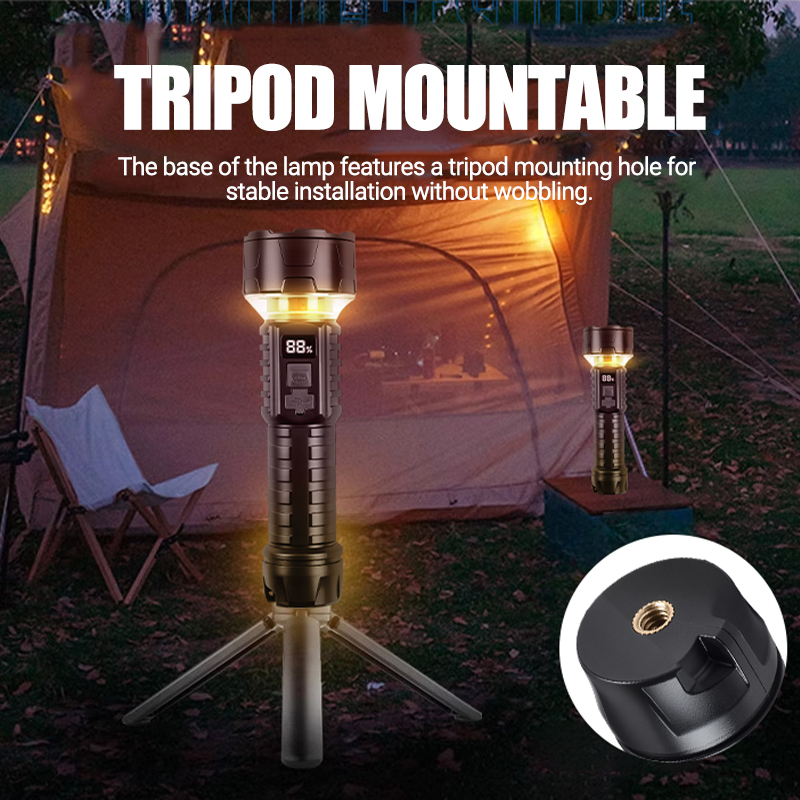 COB LED 손전등 충전식 랜턴 7코어 캠핑 토치 레 - Outdoor Lighting Electric 리뷰 및 가격