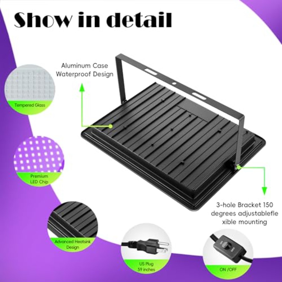 할로윈 파티, 무대 조명, 바디 페인트: 3팩 500W - Outdoor Lighting Event 리뷰 및 가격