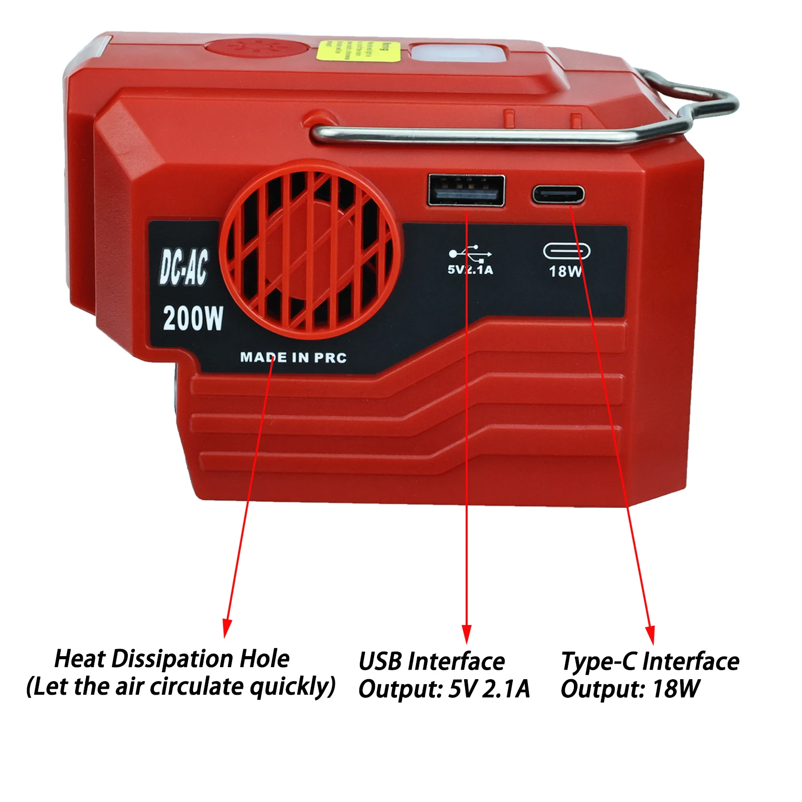 LED 조명이 있는 휴대용 전력 인버터, 야외 모바일  - Outdoor Lighting Battery Operated 리뷰 및 가격