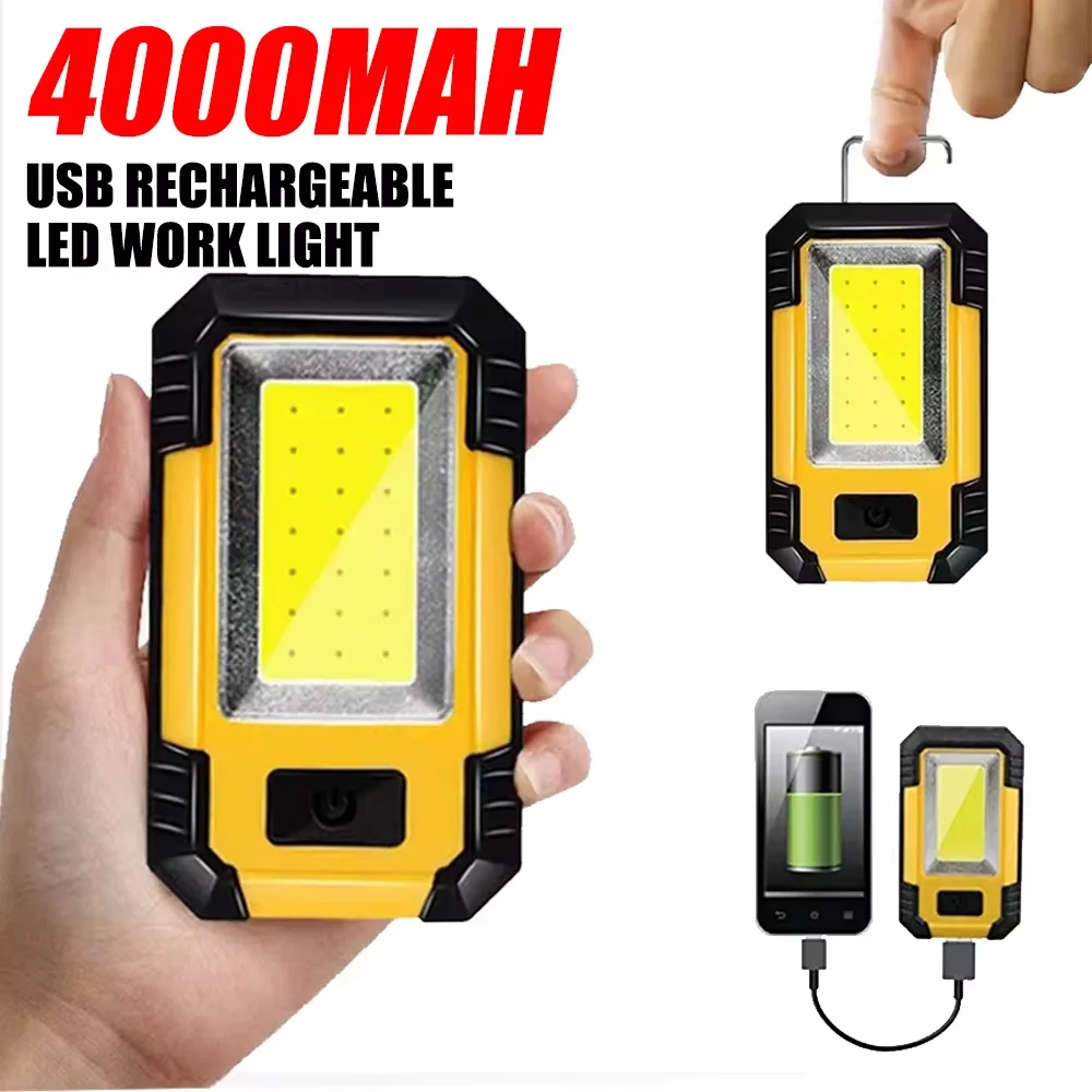 휴대용 4000mAh 충전식 작업등 초강력 COB 손전 - Outdoor Lighting Bollards 리뷰 및 가격