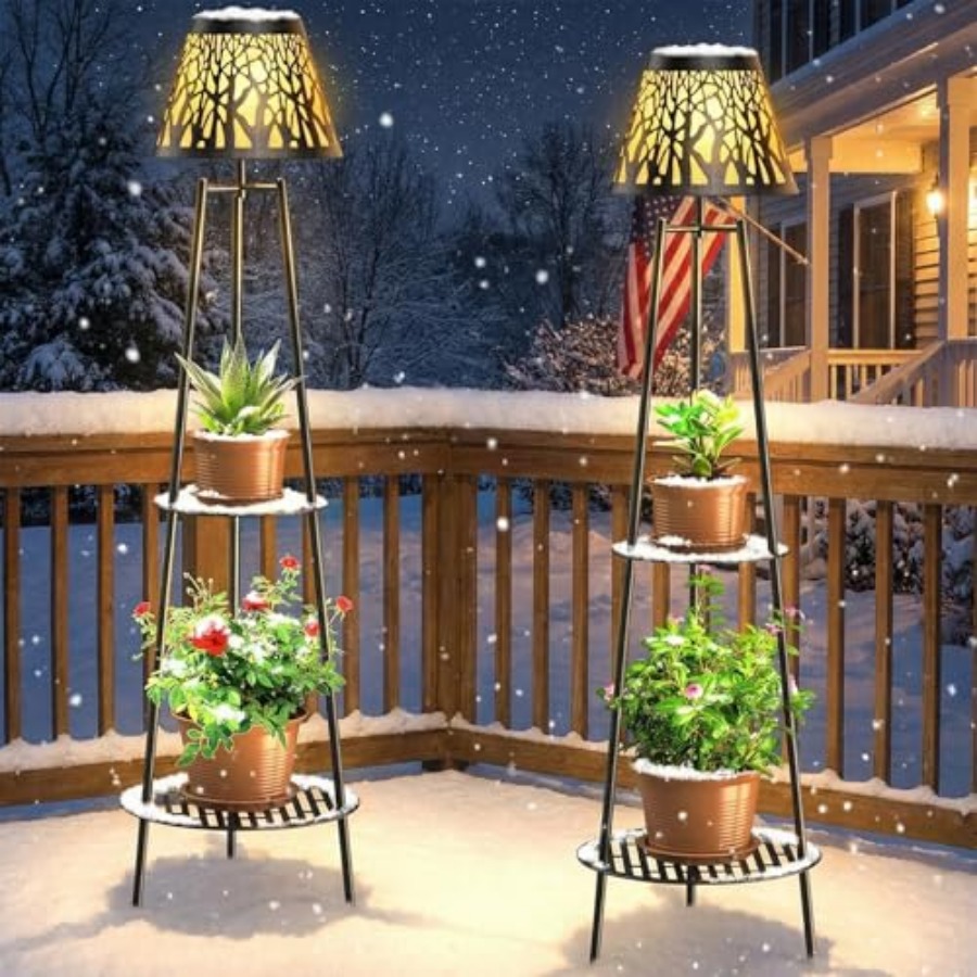 2팩 야외용 태양광 바닥 램프(식물 스탠드 포함) 방수 - Outdoor Lighting Lamp 리뷰 및 가격