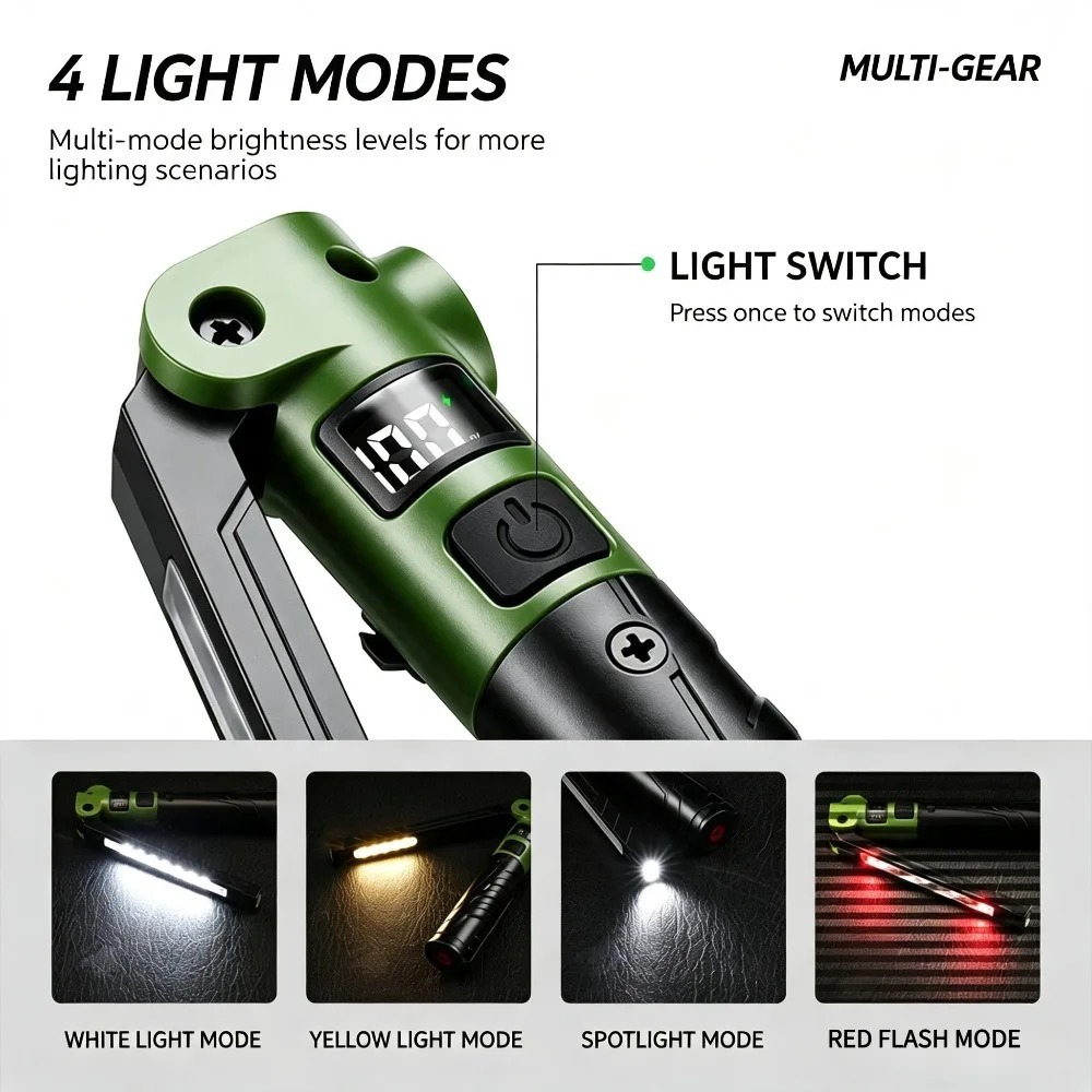 오래 지속되는 초강력 야외용 손전등 휴대용 접이식 다기 - Outdoor Lighting Electric 리뷰 및 가격