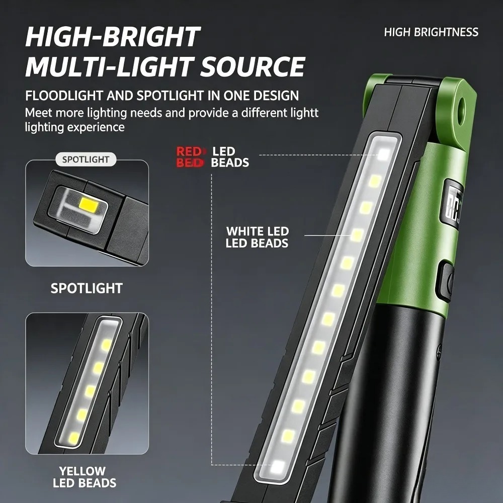 오래 지속되는 초강력 야외용 손전등 휴대용 접이식 다기 - Outdoor Lighting Electric 리뷰 및 가격