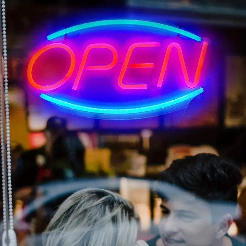 OPEN LED 네온사인, USB 네온사인, 침실 벽  - Outdoor Lighting For Store 리뷰 및 가격