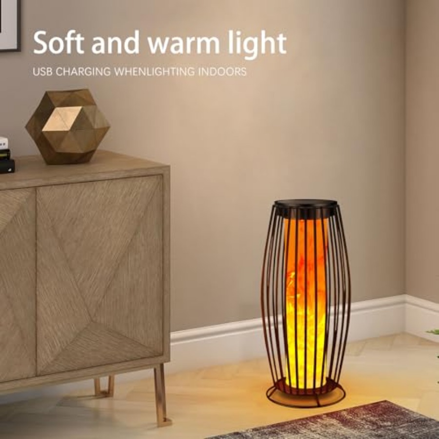 태양광 야외 플로어 램프 깜박이는 불꽃 태양광 야외 조 - Outdoor Lighting Lamp 리뷰 및 가격