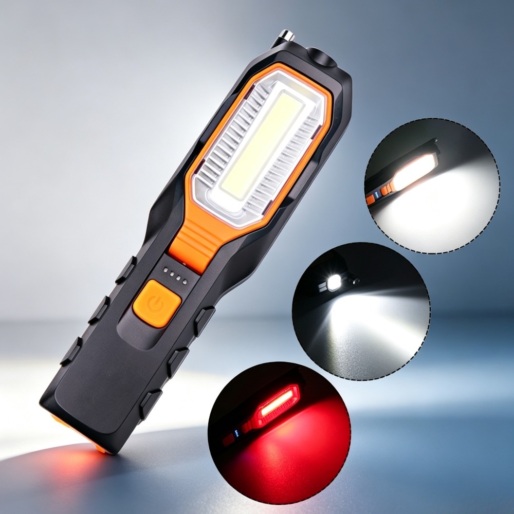새로운 LED 작업등 내장 배터리 USB 충전식 자석  - Outdoor Lighting Electric 리뷰 및 가격