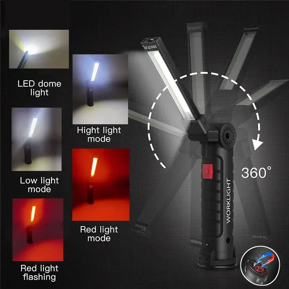 자석, 후크 360이 포함된 LED COB 손전등 US - Outdoor Lighting Bollards 리뷰 및 가격