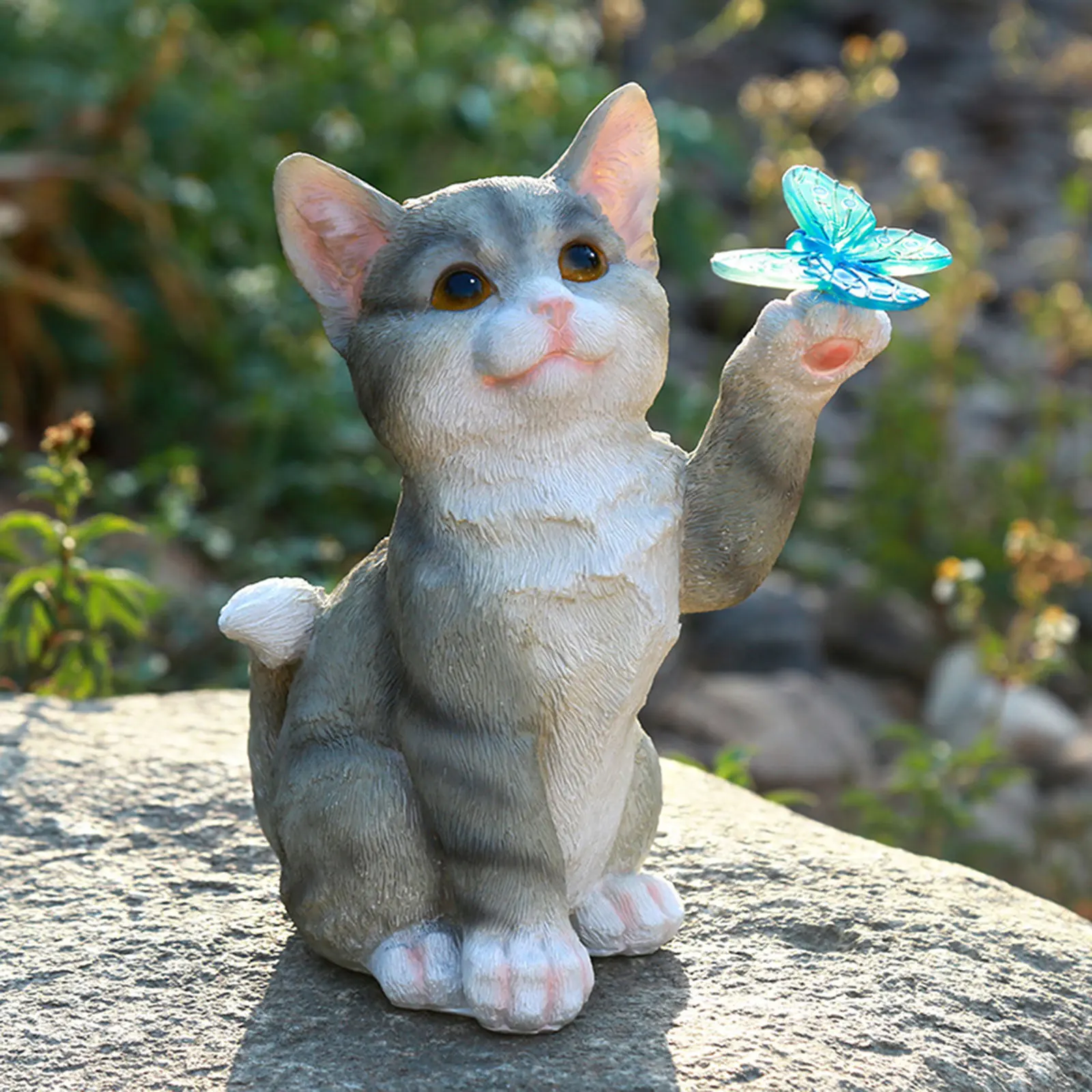 야외 고양이 조각상 펜던트 정원 LED 태양광 조명 귀 - Outdoor Lighting Pendant 리뷰 및 가격