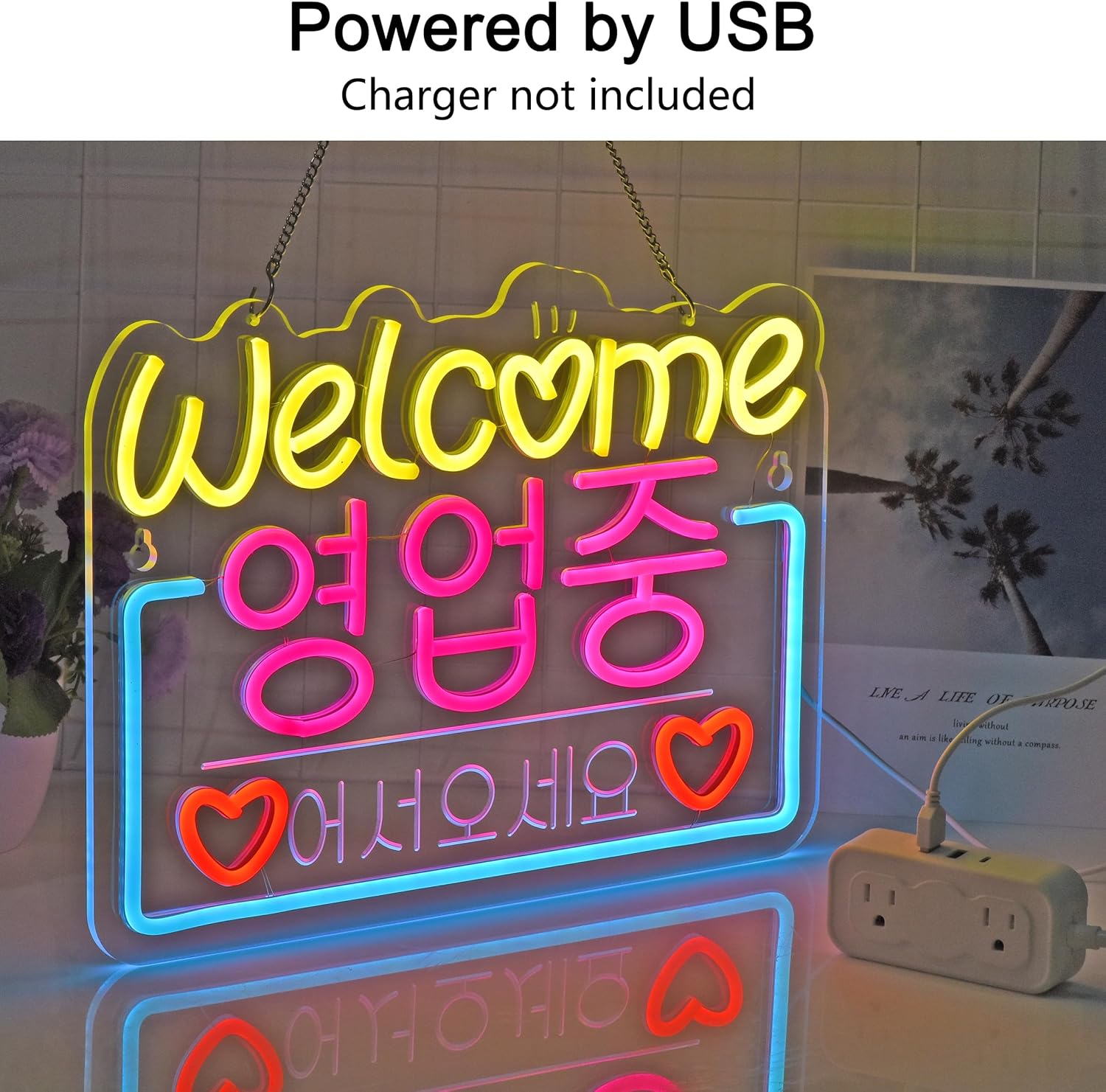 한국어 환영 판매 네온 사인 네온 불빛 레스토랑 매장  - Outdoor Lighting For Store 리뷰 및 가격